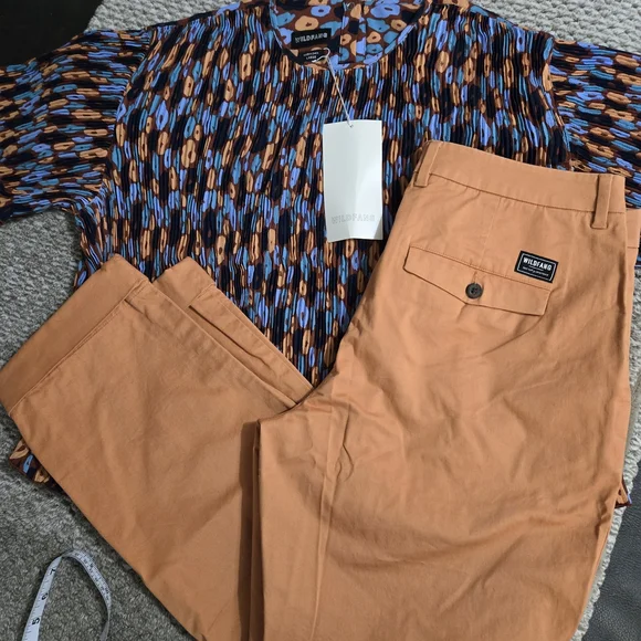 Wildfang Orange Pants And Blouse - Picture 4 of 5